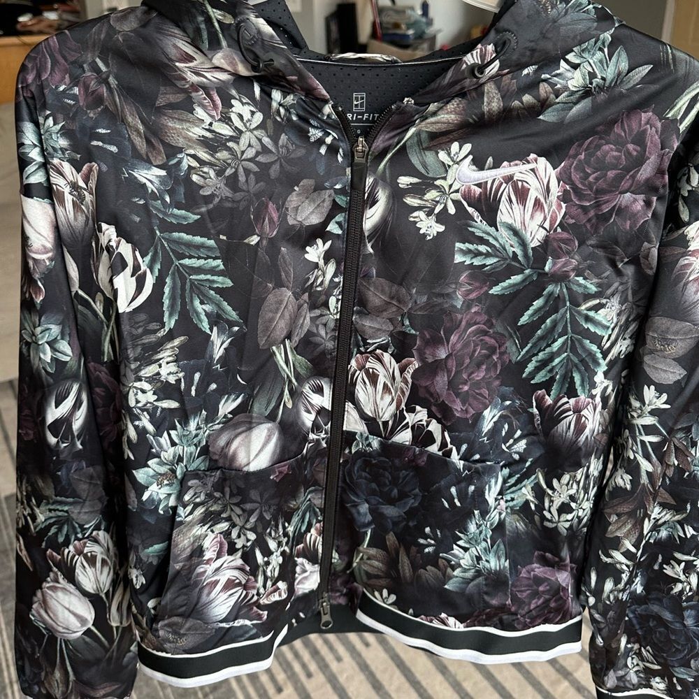 Nike court floral jacket. Large. See photos
